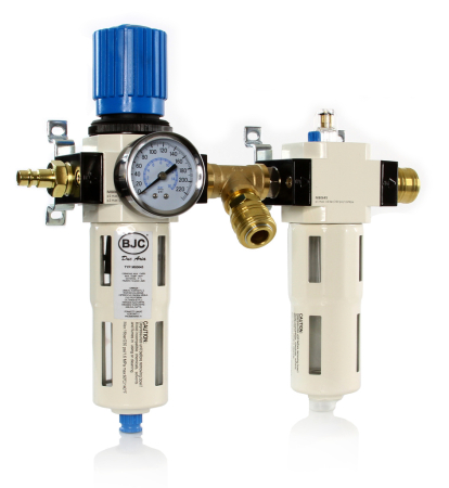 Altele - Filtru regulator cu ungator pentru aer comprimat 1/2", separator apa si ulei (M80645)