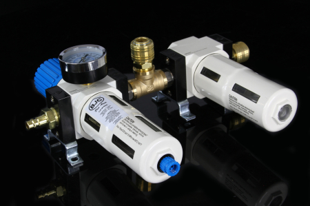Filtru regulator cu ungator pentru aer comprimat 1/2", separator apa si ulei (M80645) [3]