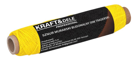 Altele - Fir de creta pentru constructii 50 m pentru marcarea liniilor drepte (KD11027)