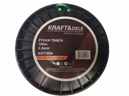 Fir trimmer  motocoasa taiere 100 m 2.4mm² (KD11854) [4]