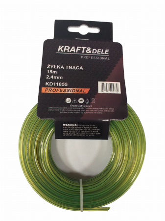 Scule pentru gradinarit - Fir trimmer  motocoasa taiere 15m 2.4mm² (KD11855)