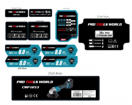 Flex Polizor unghiular pe acumulator 2 baterii 36V 8Ah Polidisc 125mm (CMP1253) [1]