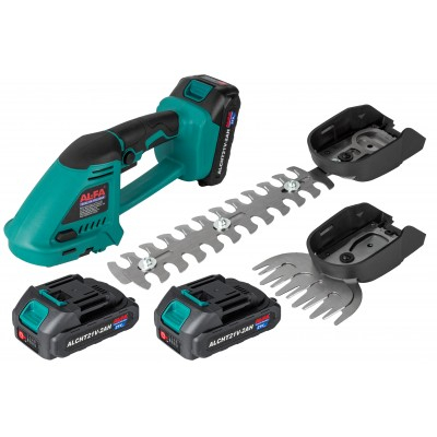 Foarfeca de gradina pe acumulator 21V 2.0Ah 2in1, pentru iarba si arbusti (ALCHT21V) [17]
