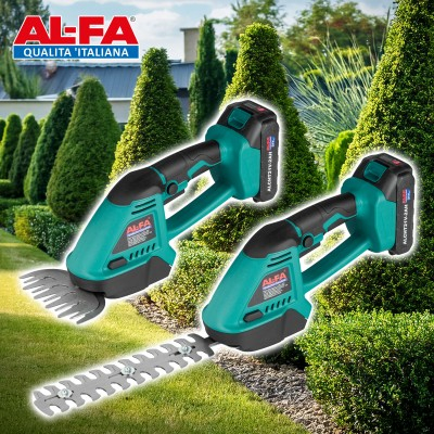 Foarfeca de gradina pe acumulator 21V 2.0Ah 2in1, pentru iarba si arbusti (ALCHT21V) [15]
