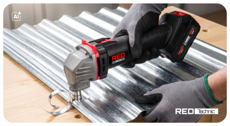 Foarfeca electrica fara fir 21V pentru taierea tablei metalice 2,5 mm cu 2 baterii 3Ah (RTANSDB0173) [23]