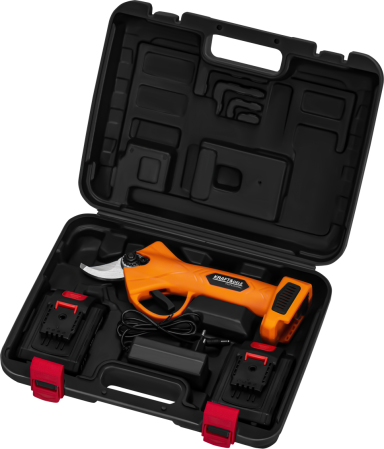 Foarfeca electrica gradina cu acumulator 21V cu 2 baterii 2Ah si incarcator (KD5091) [6]