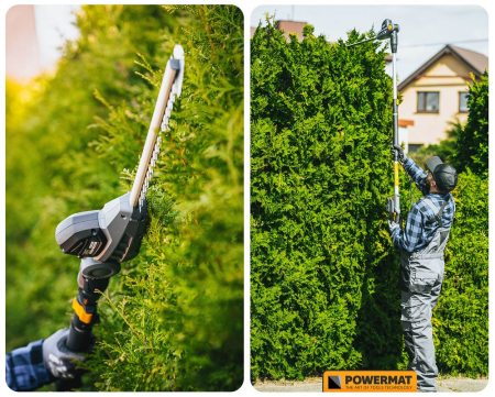 Foarfeca gard viu telescopica cu acumulator 20V, 2Ah, lungime 207-277 cm, PM0743 (PM-NAW-20C) [21]