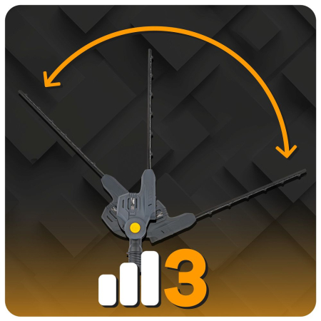 Foarfeca gard viu telescopica cu acumulator 20V, 2Ah, lungime 207-277 cm, PM0743 (PM-NAW-20C) [24]