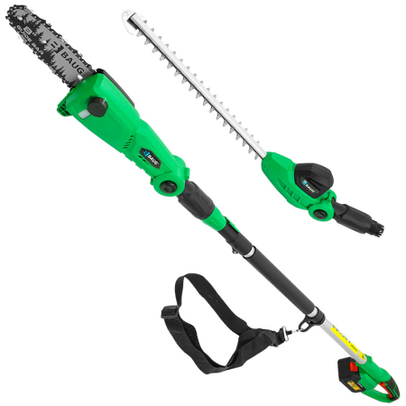 Masini tuns - Foarfeca telescopica 2in1 cu acumulator 20V 2x3.0Ah pentru gard viu si crengi cu drujba inclusa (B4357)