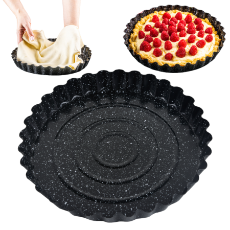 Tavi si platouri pentru servire - Forma pentru tarta, tava de copt cu diametru 28 cm (KH-1956)