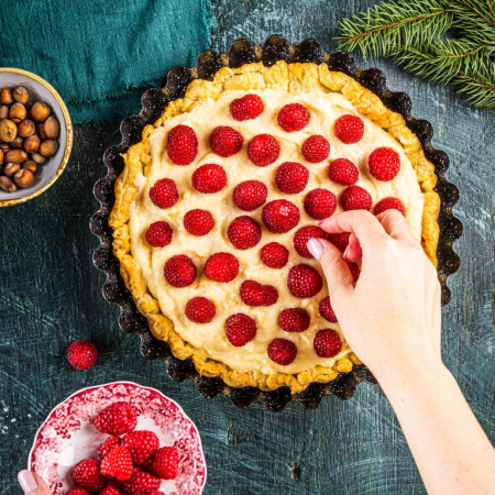 Forma pentru tarta, tava de copt cu diametru 28 cm (KH-1956) [4]