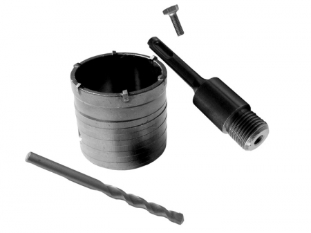 Burghie freze carote dalti dornuri - Freza carota vidia beton 65mm cu burghiu si prelungitor SDS PLUS (TA4068)