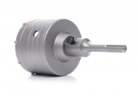 Freza carota vidia beton 80mm cu burghiu si prelungitor SDS PLUS (TA4069) [10]