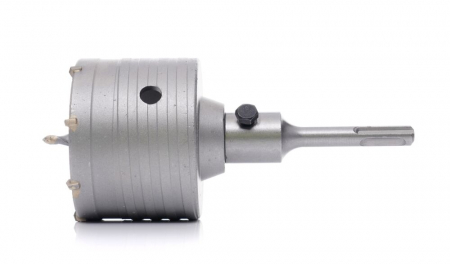 Freza carota vidia beton 80mm cu burghiu si prelungitor SDS PLUS (TA4069) [9]