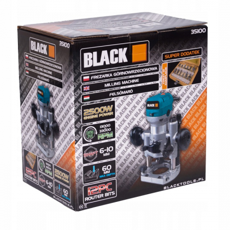 Masina frezat multifunctionala 2500W + 12 freze aparat freza electrica unimanual (35100) [6]