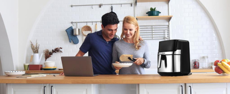 Friteuza cu aer cald 8L fara ulei 1500W + LCD (KD4101) [23]