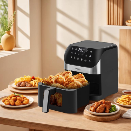 Friteuza cu aer cald air fryer 6 L 2000W cu afisaj LED (KD4108) [17]
