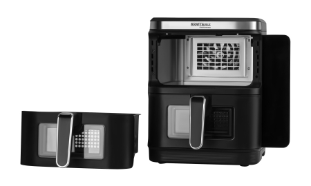 Casa - Friteuza cu aer cald Airfryer 11L 2800W cu 2 cosuri si 10 programe (KD4335)