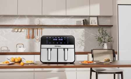 Friteuză cu aer cald fara ulei 9L 2500W cos dublu doua camere + LCD (KD4180) [12]