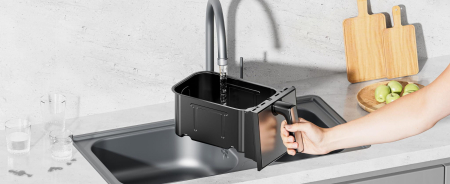 Friteuză cu aer cald fara ulei 9L 2500W cos dublu doua camere + LCD (KD4180) [18]