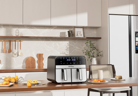 Friteuză cu aer cald fara ulei 9L 2500W cos dublu doua camere + LCD (KD4180) [10]