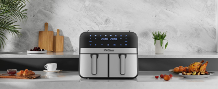 Friteuză cu aer cald fara ulei 9L 2500W cos dublu doua camere + LCD (KD4180) [19]