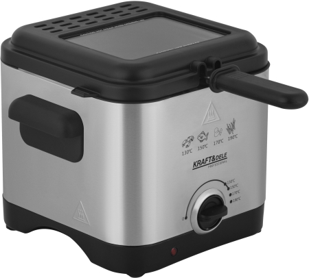 Friteuza electrica cu ulei 1.5L, 1000 W, temperatura reglabila 130-190°C (KD4330) [4]