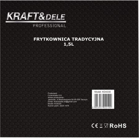 Friteuza electrica cu ulei 1.5L, 1000 W, temperatura reglabila 130-190°C (KD4330) [13]