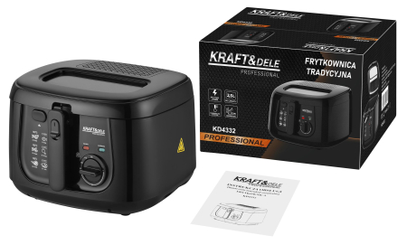 Casa - Friteuza traditionala cu ulei 2,5 L, 1950 W (KD4332)