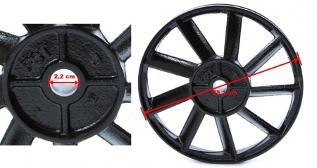 Fulie pompe compresor aer comprimat 25cm (M806884) [3]