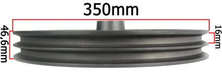 Fulie pompe compresor aer comprimat 35cm (M806885) [4]