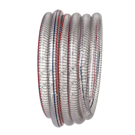 Furtun aspiratie PVC cu spirala otel 1 inch pentru lichide (M85270) [1]