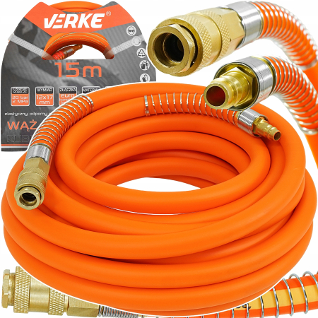 Scule pneumatice - Furtun cauciuc pneumatic compresor aer 15m 20bar 12x17mm PVC+NBR (V81378)