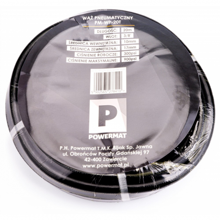 Furtun cauciuc pneumatic compresor aer 20m 20bar 10x17mm (PM0843) [2]