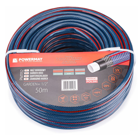 Scule pentru gradinarit - Furtun gradina 4 straturi 1/2 inch 50m rezistent UV 8bar (PM1152)