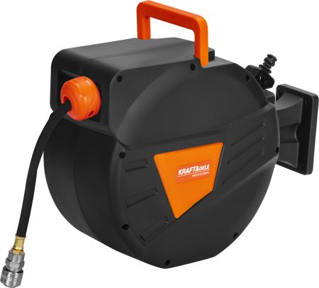 Accesorii pneumatice - Furtun pneumatic 10m pe tambur automat cu suport rotativ (KD2157)