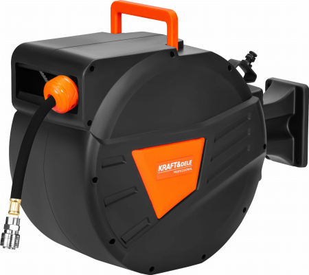 Accesorii pneumatice - Furtun pneumatic 15m pe tambur automat cu suport rotativ (KD2158)