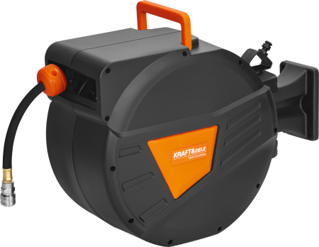 Accesorii pneumatice - Furtun pneumatic 20m pe tambur automat cu suport rotativ (KD2159)