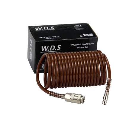 Produse noi (necategorizate) - Furtun pneumatic 5 x 8 mm 5m extensibil spirala (WDS2154)