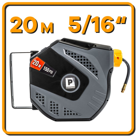 Furtun pneumatic pe tambur automat 20m aer comprimat PM1407 (PM-ABNW-20MN) [18]