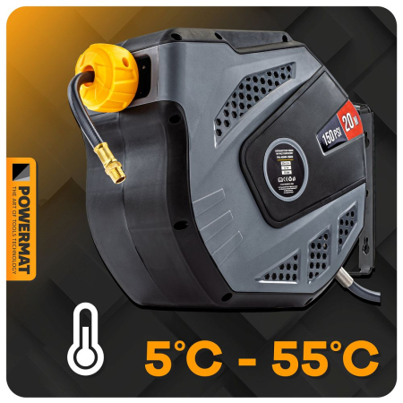 Furtun pneumatic pe tambur automat 20m aer comprimat PM1407 (PM-ABNW-20MN) [22]