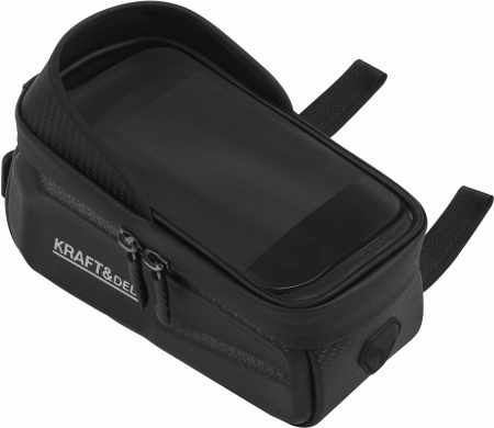 Geanta bicicleta impermeabila pentru telefon cu fixare velcro si compartiment depozitare (KD10886) [11]