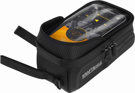 Geanta bicicleta impermeabila pentru telefon cu fixare velcro si compartiment depozitare (KD10886) [5]