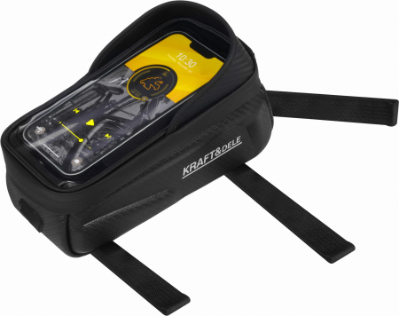 Geanta bicicleta impermeabila pentru telefon cu fixare velcro si compartiment depozitare (KD10886) [2]