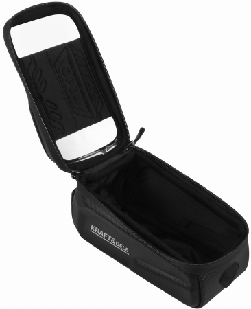 Geanta bicicleta impermeabila pentru telefon cu fixare velcro si compartiment depozitare (KD10886) [7]