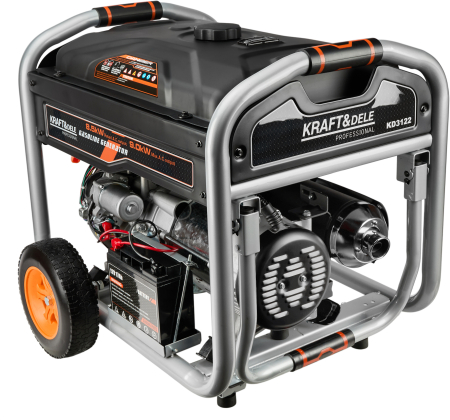 Generator benzina trifazat 9kW, 230V 400V 12V, pornire electrica si manuala, rezervor 25L (KD3122) [1]