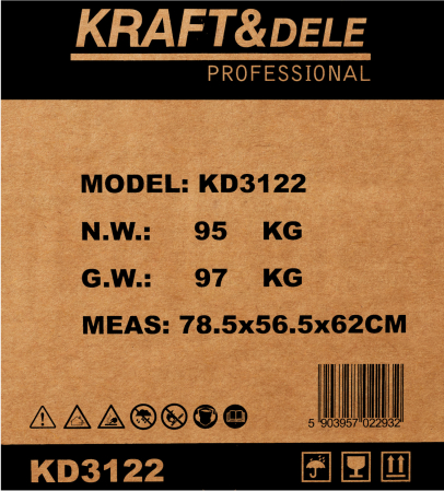 Generator benzina trifazat 9kW, 230V 400V 12V, pornire electrica si manuala, rezervor 25L (KD3122) [17]
