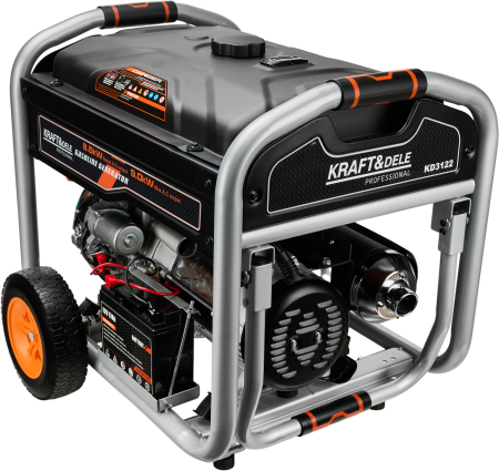 Generator benzina trifazat 9kW, 230V 400V 12V, pornire electrica si manuala, rezervor 25L (KD3122) [9]