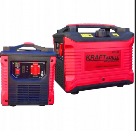 Generatoare / motoare benzina - Generator curent cu invertor inverter 1.02kw 1020W 230V motor pe benzina 1.5CP (KD192)