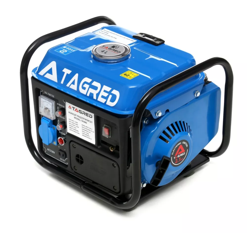 Generatoare / motoare benzina - Generator curent 1.25kw 1250W 230V 12 V motor pe benzina 2.1CP (TA980)